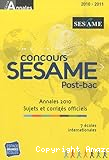 Concours SESAME post -bac