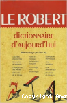 Le Robert, dictionnaire d'aujourd'hui