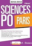 Sciences PO Paris. Réussir toutes les épreuves. Concours 2018-2019