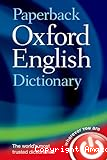 Paperback Oxford English dictionary