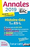 Annales 2019 sujets et corrigés Histoire-Géo Term ES. L