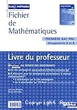 Fichier de mathématiques, livre du professeur