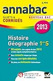Annales Histoire-géographie 1ère S