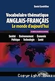 Vocabulaire thématique Anglais-Français